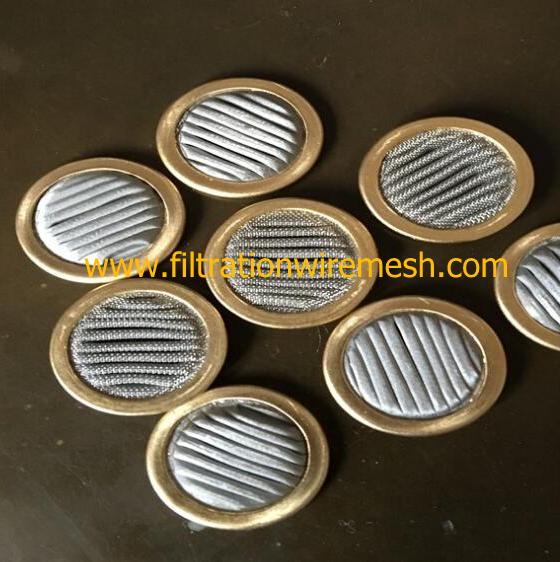 Brass Rim Disk Mesh Filter For Servo Valve